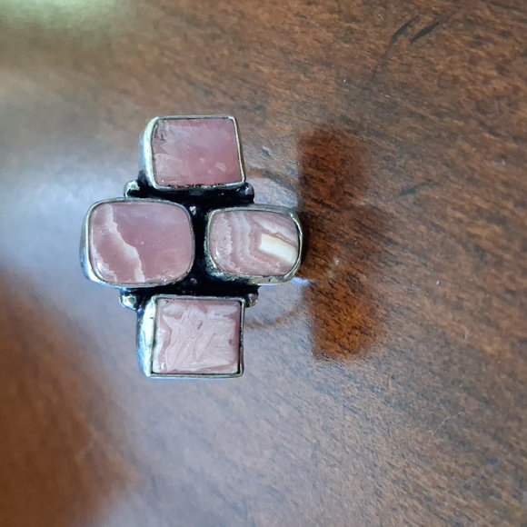 New Rhodochrosite 925 Silver Ring. - Picture 3 of 10